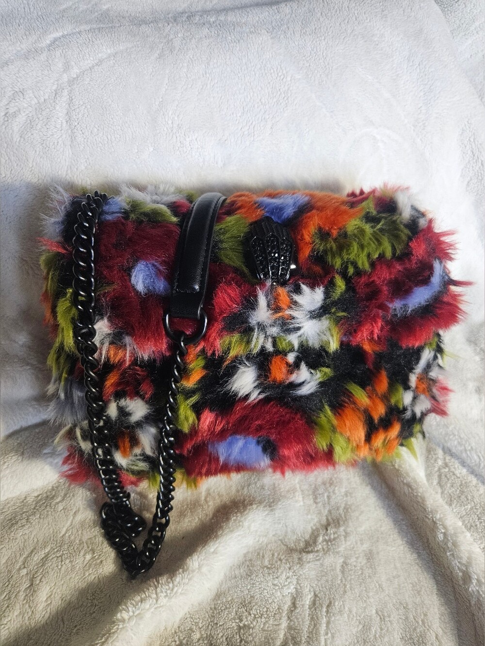Kurt Geiger Multicolor Faux Fur Bag - Picture 3 of 16
